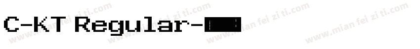 C-KT Regular字体转换